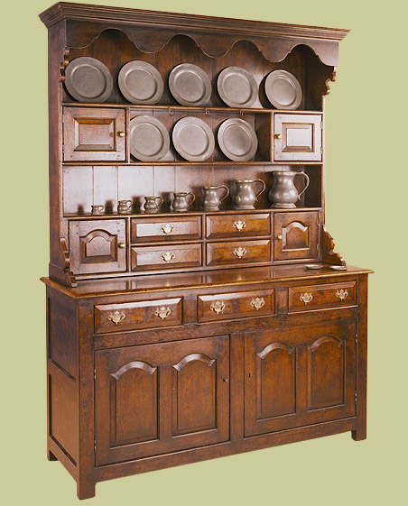 High dresser, in Welsh dresser style, with loads of versatile storage.