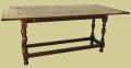 Folding Hunt Table Oak With Drawer