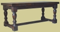 Oak Baluster Extending Table