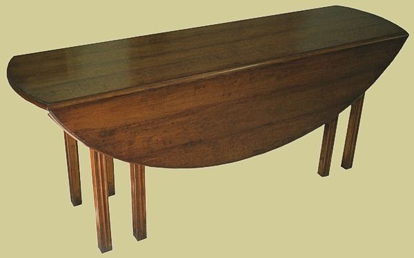 Gateleg table chippendale fruitwood