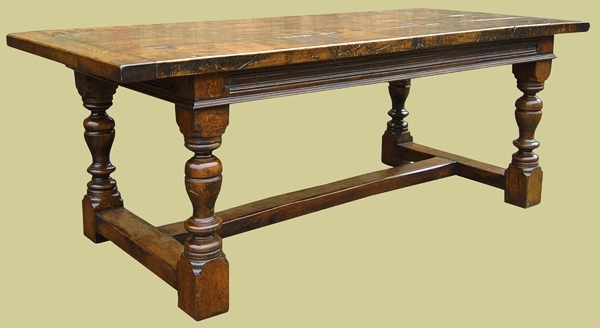 Oak refectory table