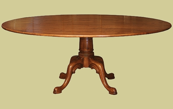 Oval Dining Table Fruitwood 1