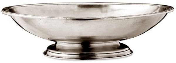 Oval Pewter Footed Centrepiece CT1028