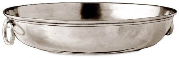 Round Pewter Bowl with Rings CT1047
