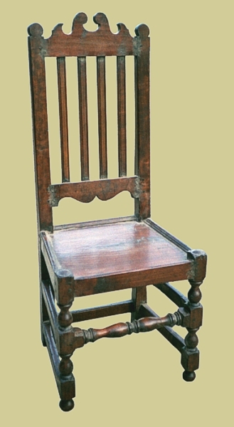 Oak Slat Back Side Chair