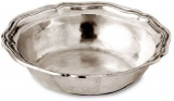 Pewter Bowl Engraved Rim CT859