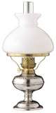 Pewter Oil Lamp With Shade CT917
