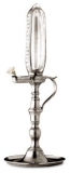 Pewter Oil Clock Lamp CT645