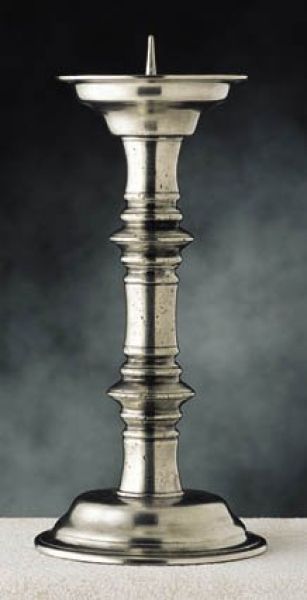 Pewter Pillar Candlestick CT836