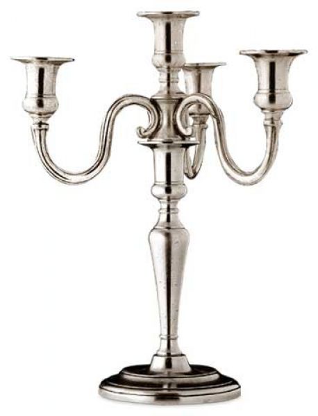 Pewter Four Flame Candelabra CT1041