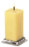 Pewter Square Pillar Candle Base CT1122