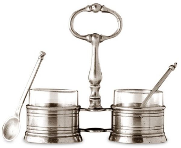 Pewter Salt and Pepper Pots CT713