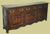 Oak dresser base French Provincial style