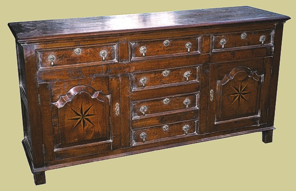 Oak 6 Drawer Dresser