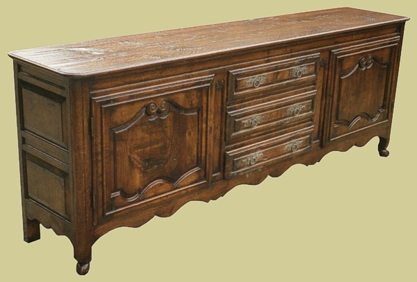 Oak French Style Dresser Base