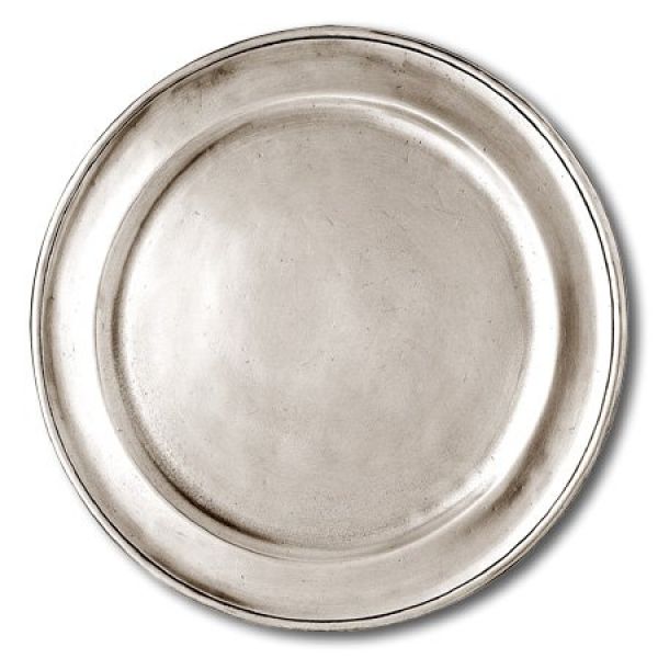 Pewter Plate Italian Pewter Traditional Bright Polished