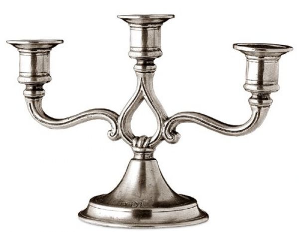 Pewter candelabra for blog