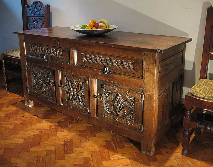 Carved tudor cupboard for blog