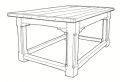 Refectory table sketch