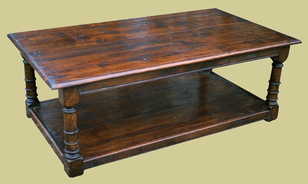 Oak Coffee Table With Potboard