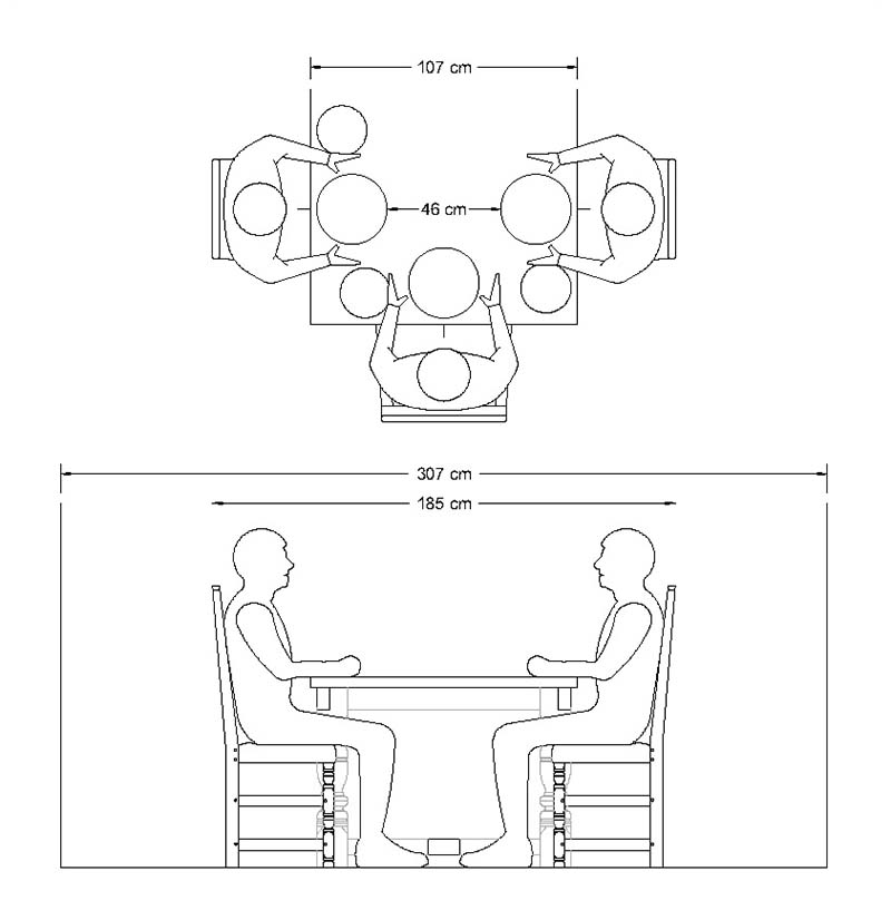 Ideal Dining Table Width, Dining Table Setting Dimensions
