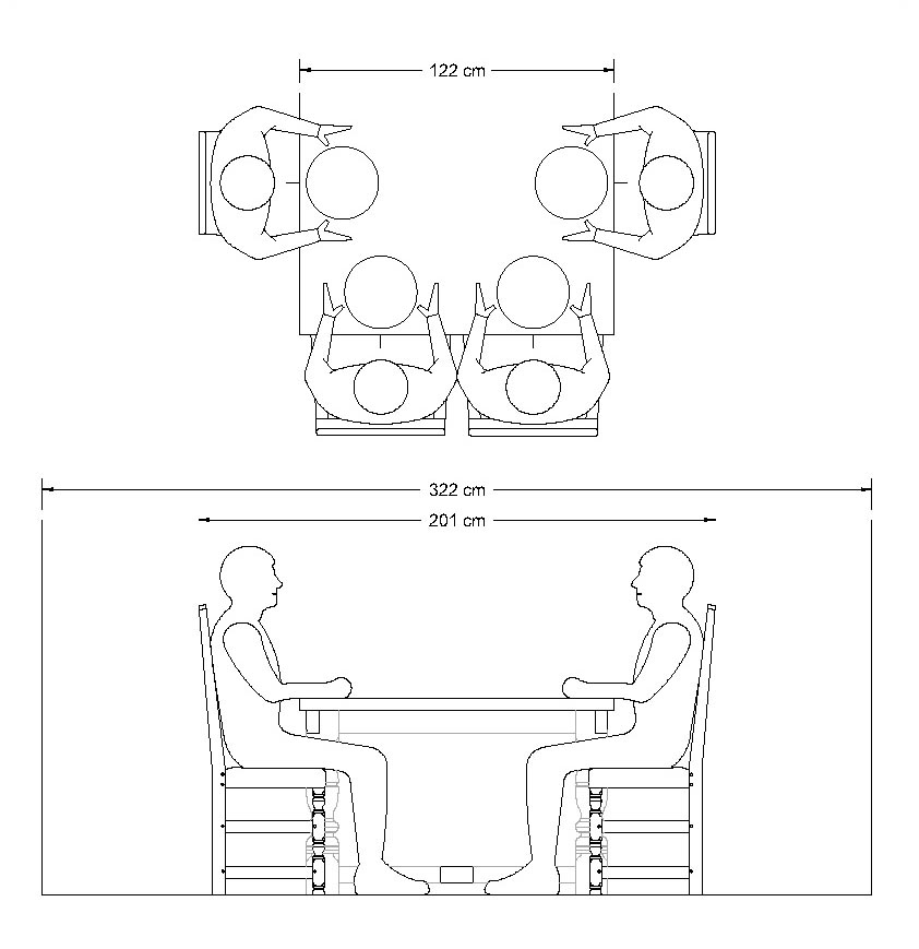 Ideal Dining Table Width, Dining Table With Chair Dimensions