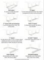 Dining table stretcher layouts
