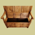 Oak box settle period style open