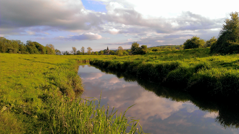 Looking towards Alfriston from Long Bridge