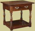 Change main image to Oak Potboard Side Table With Drawer Oak Potboard Side Table With Drawer