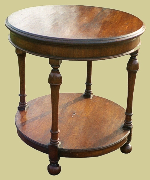 Fruitwood round lamp or centre table