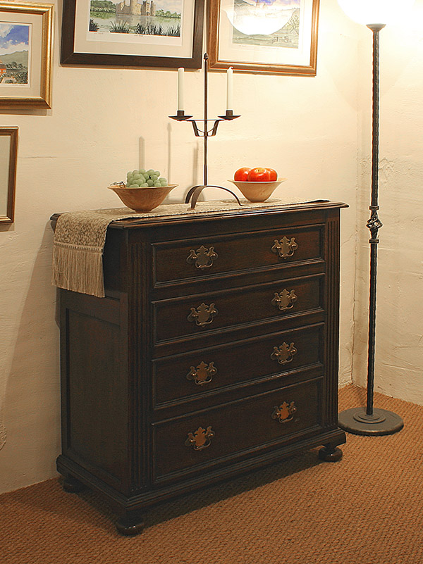 Oak chest of drawers in period style, from our great value semi-bespoke range