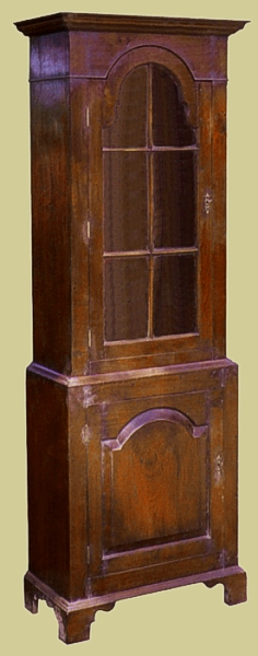 Fruitwood Display Cupboard