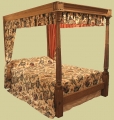 Unique Gothic style four poster bed.