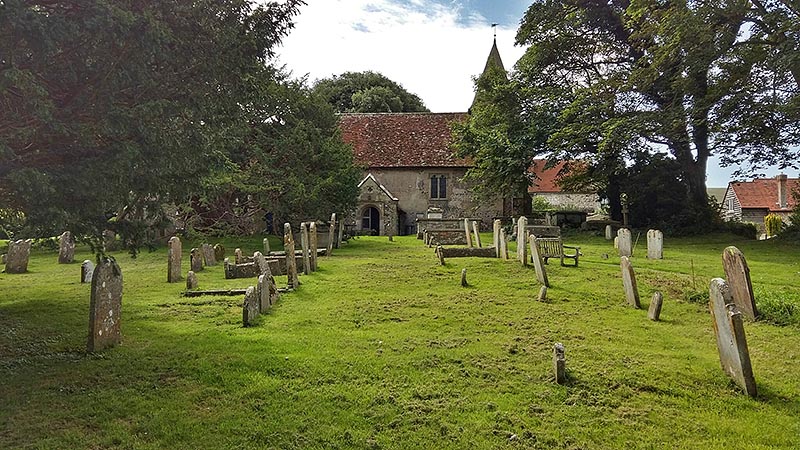 Wilmington churchyard, East Sussex
