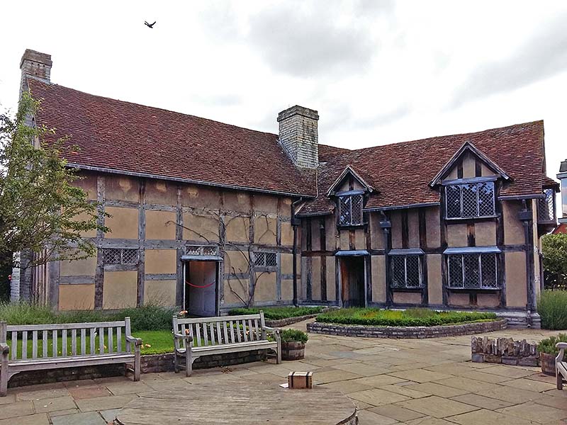 The rear elevation of Shakespeare