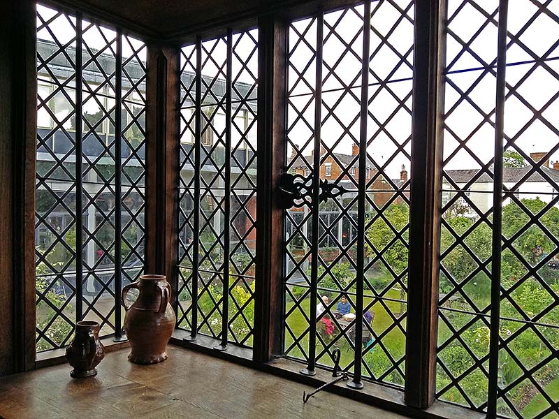 Looking through the leaded windows of Shakespeare
