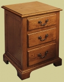 Trad. Bedside Cab. 3 Drawers