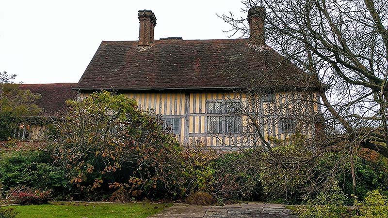 The early 16th century timber framed extension to Great Dixter