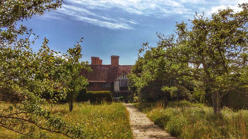 The approach to Great Dixter