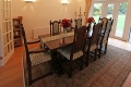 Period style oak table and chairs in Kent home