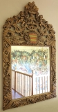 Hand Carved Antique Style Mirror