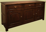 3-drawer sideboard dresser in oak